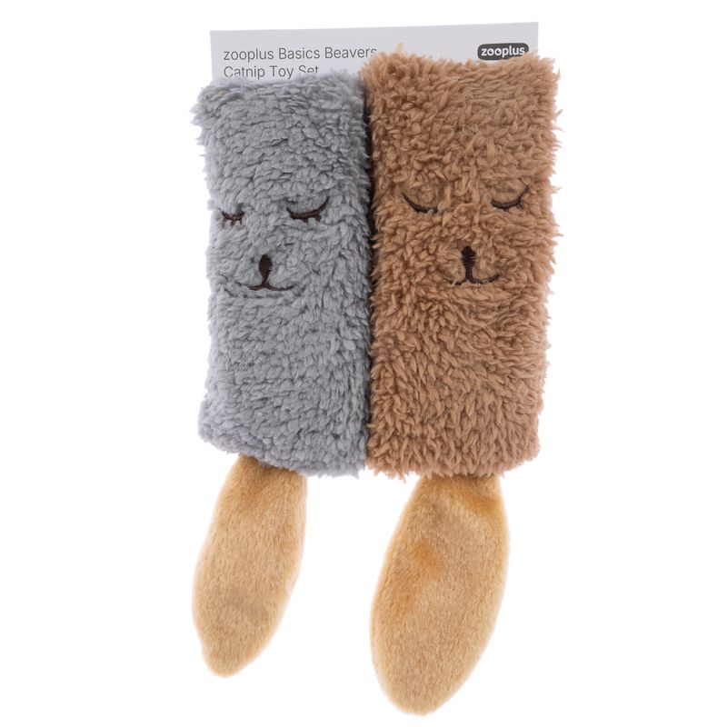 zooplus Basics Beavers Catnip Toy Set Set of 2