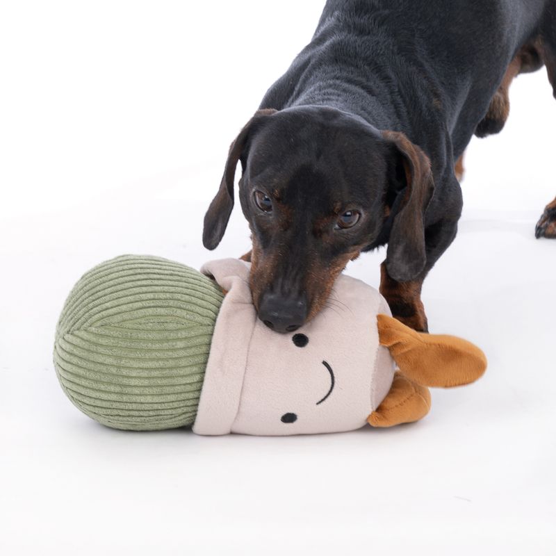 TIAKI Nature Cactus Pot Plush Dog Toy approx. 28 x 11 x 10 cm (L x W x H)