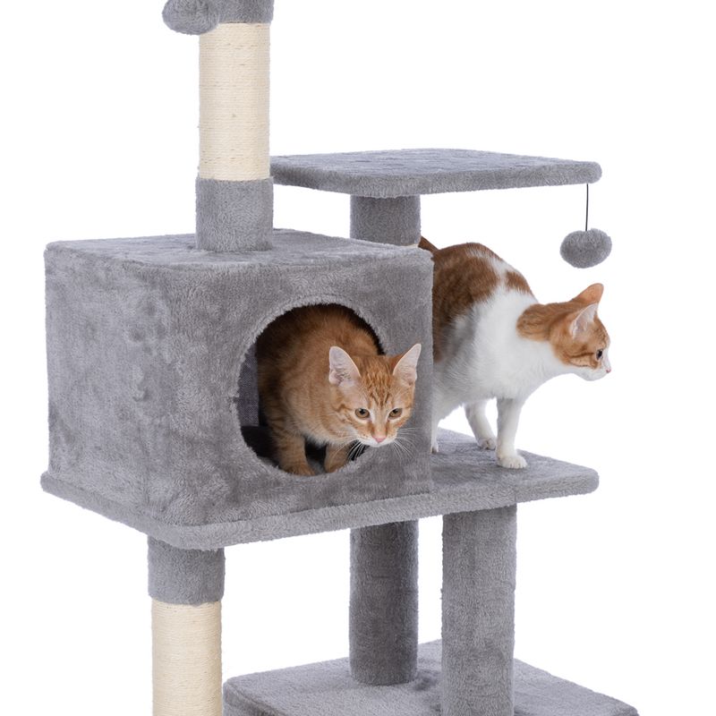 zooplus Basics Scratching Tree - Large Grey