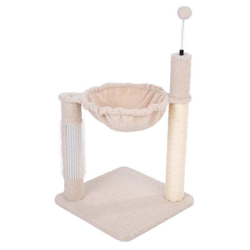 TIAKI Shearly Scratching Post with Hammock Beige