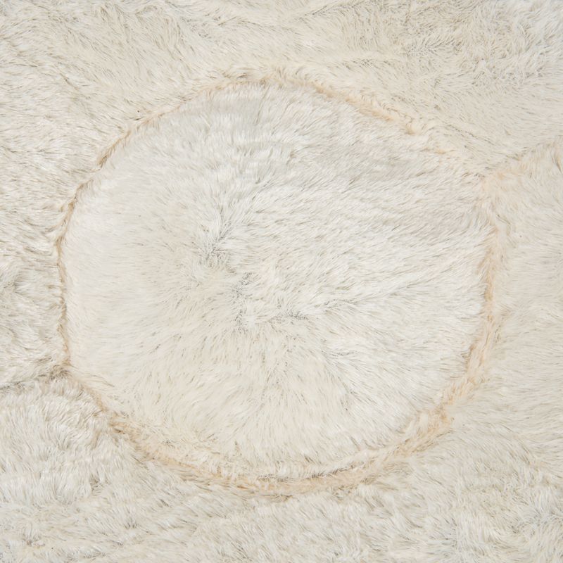 Fluffy Dog Bed Beige 65 x (H) 20cm