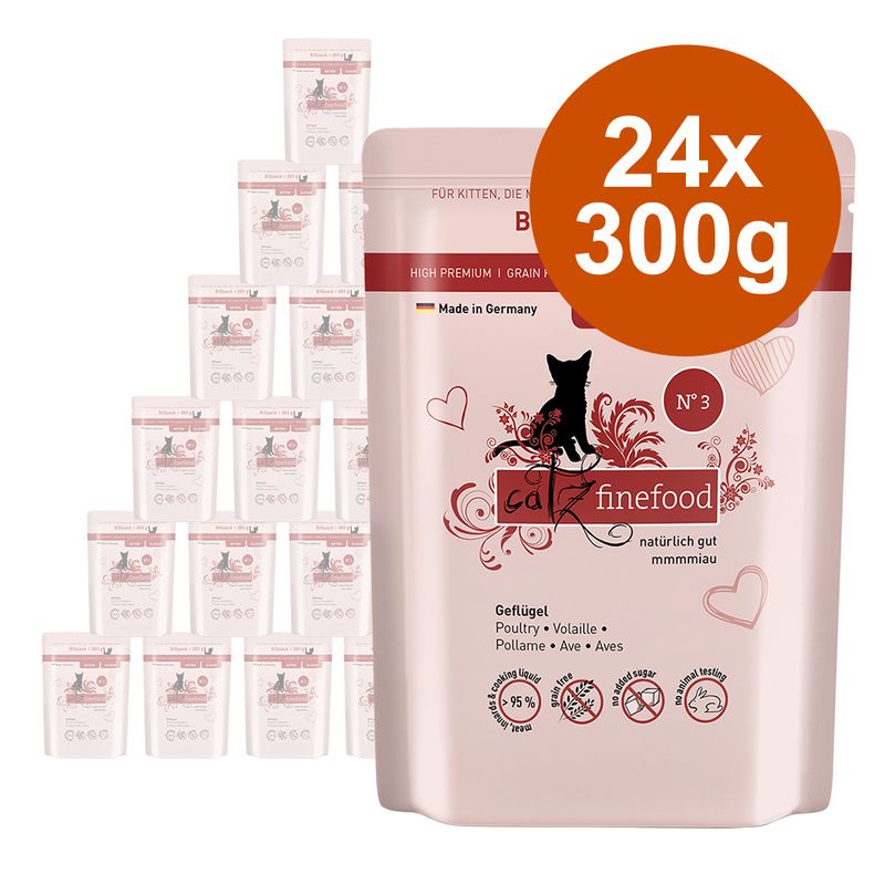 catz finefood Kitten 6 x 300g Poultry