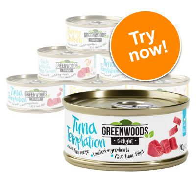 Greenwoods Delight Mixed Trial Pack Chicken / Tuna 6 x 70g Mix: 4 Varieties (Chicken / Tuna)