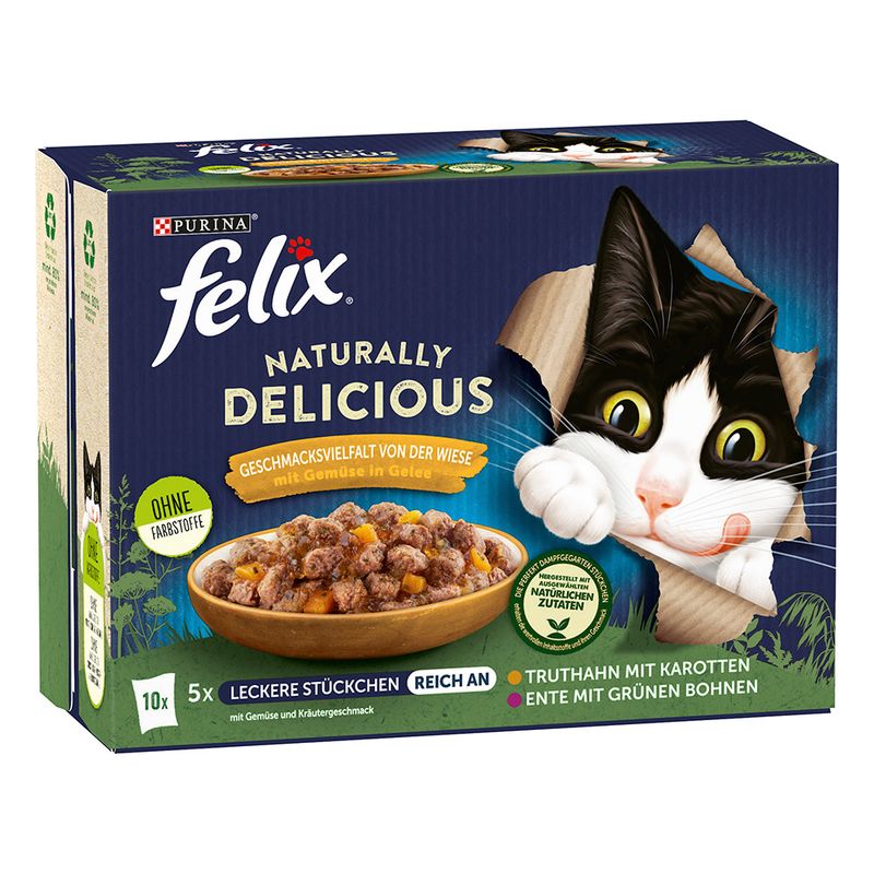 Felix Naturally Delicious 10 x 80g Poultry Selection in Jelly