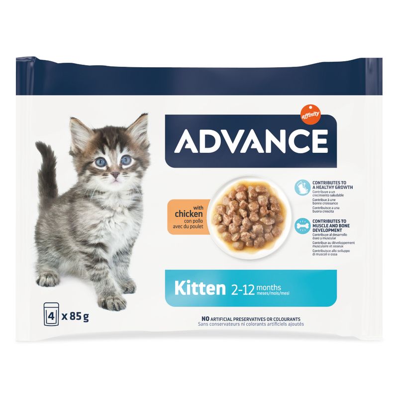 Advance Kitten Chicken 12 x 85g