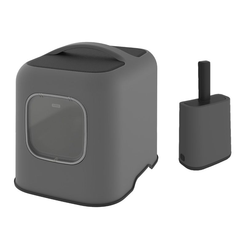 Rotho MyPet BIALA Cat Litter Tray Anthracite