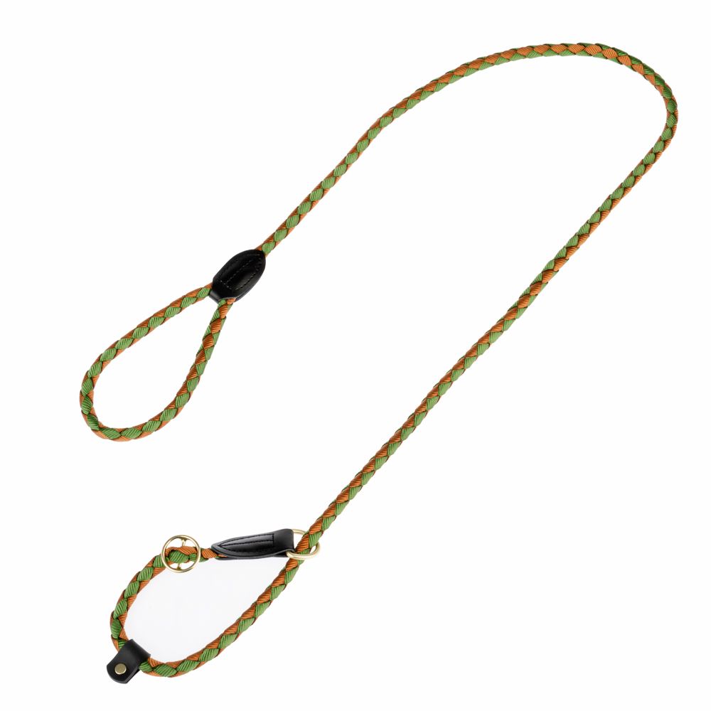 TIAKI Retriever Leash Twist 170 cm long, diameter 12 mm - green/brown