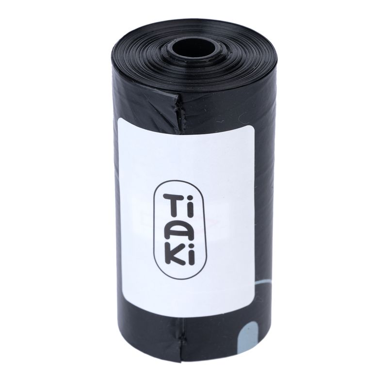 TIAKI Black Dog Poop Bags 20 Rolls of 15 Bags