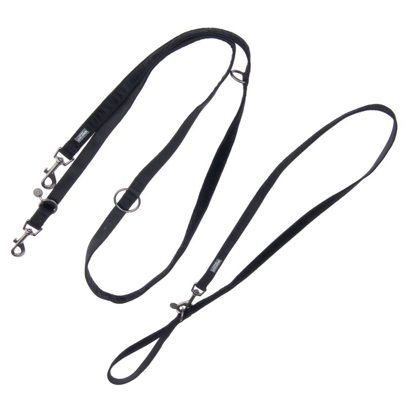 Nomad Tales Blush Dog Leash, ebony 200 cm long, 20 mm wide