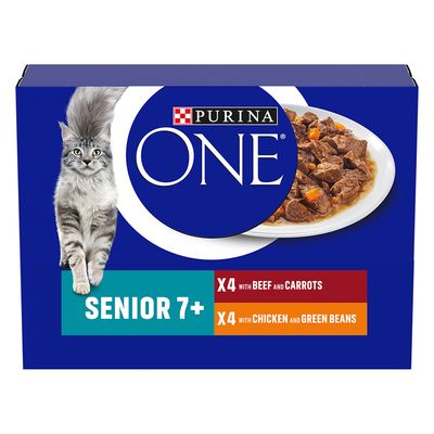 PURINA ONE Senior 7+ with Chicken & Green Beans (26 x 85g)