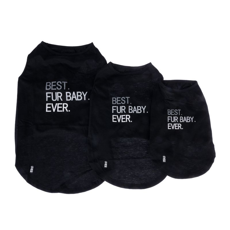 TIAKI Pet & Parent Pyjamas - Black Dog Shirt: Small (30cm back length)