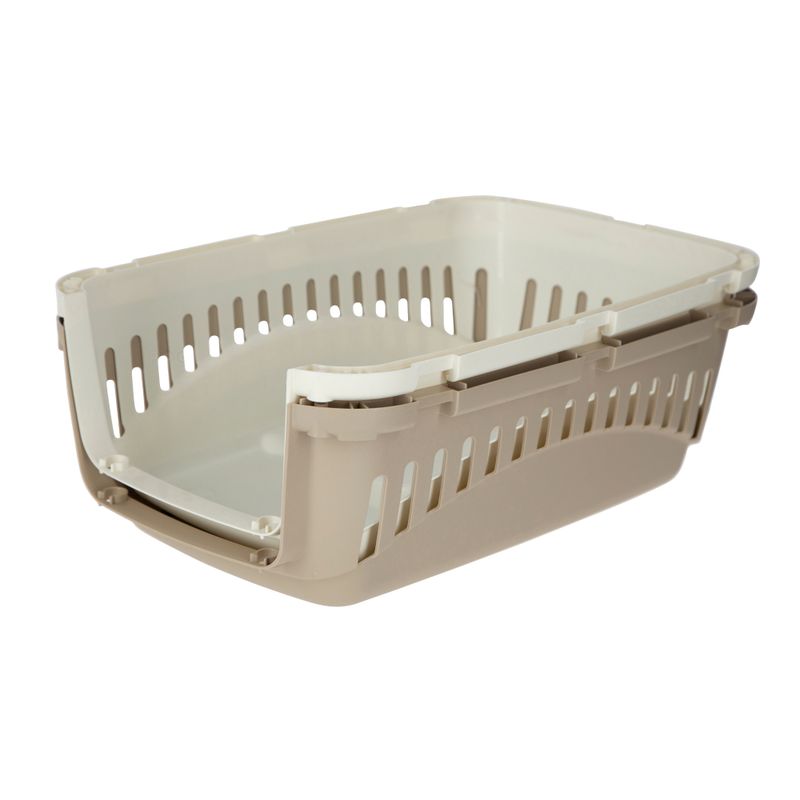Kerbl Pet Transport Box Expedion Taupe/beige: 45 x 30 x 30cm (L x W x H)
