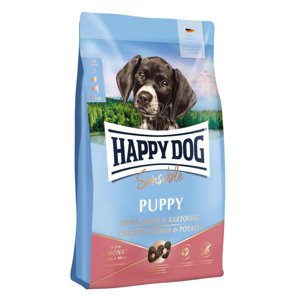 Happy Dog Supreme Sensible Puppy Chicken, Salmon & Potato Economy Pack: 2 x 10kg