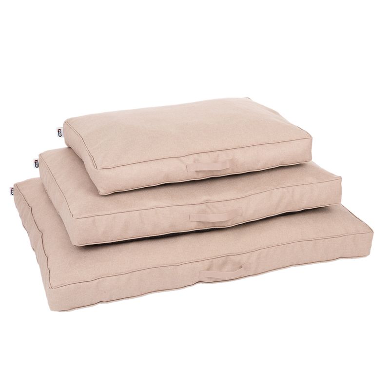 TIAKI Memory Foam Dog Mattress - Beige S: 80 x 60 x 17cm (L x W x H)