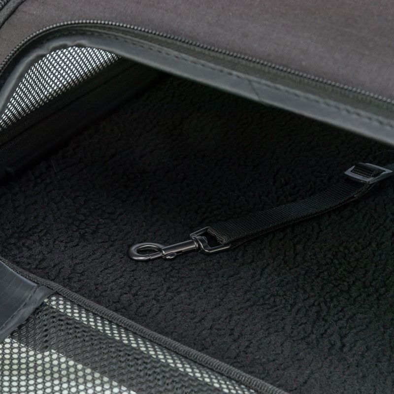 Trixie Airline Carrier Bag Boarding Black/Grey - 55 x 23 x 40cm (L x W x H)