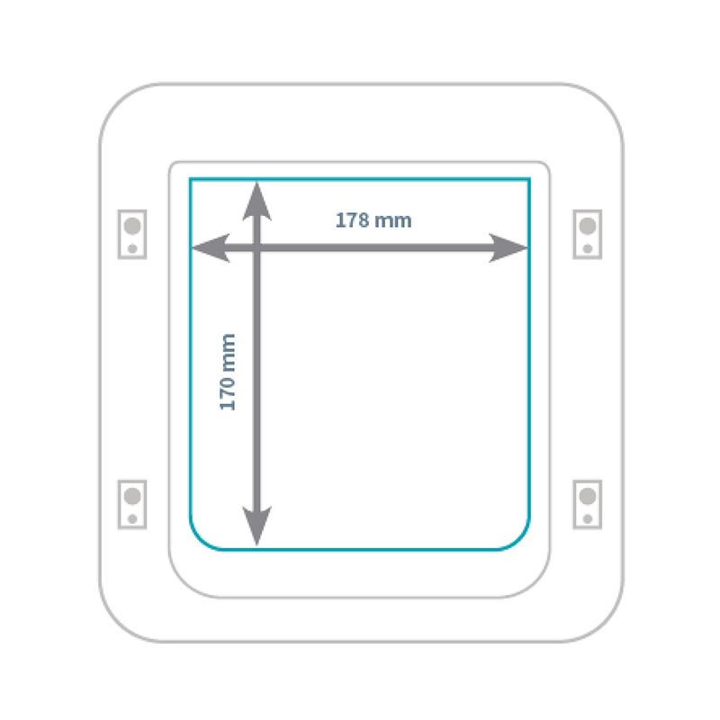 SureFlap Microchip Pet Flap White Pet Door