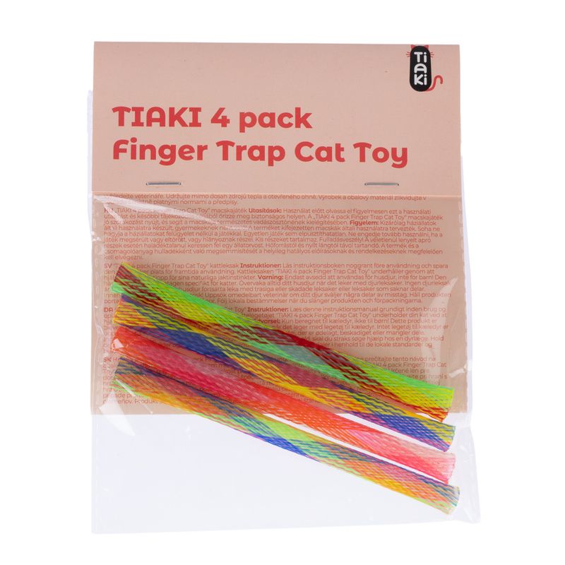 TIAKI Finger Trap Cat Toy Set Set of 4