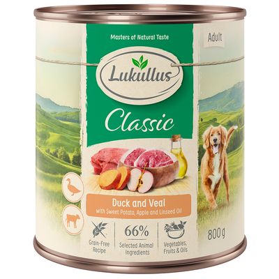 Lukullus Adult Duck & Veal Grain-Free 6 x 800g