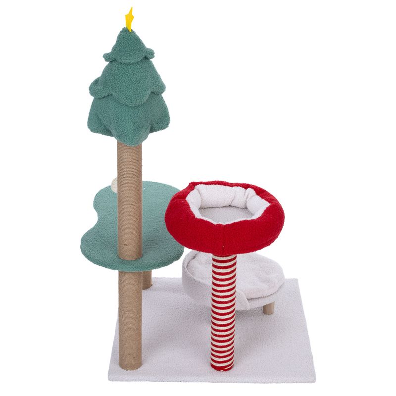 TIAKI Christmas Scratching Post Red/Green