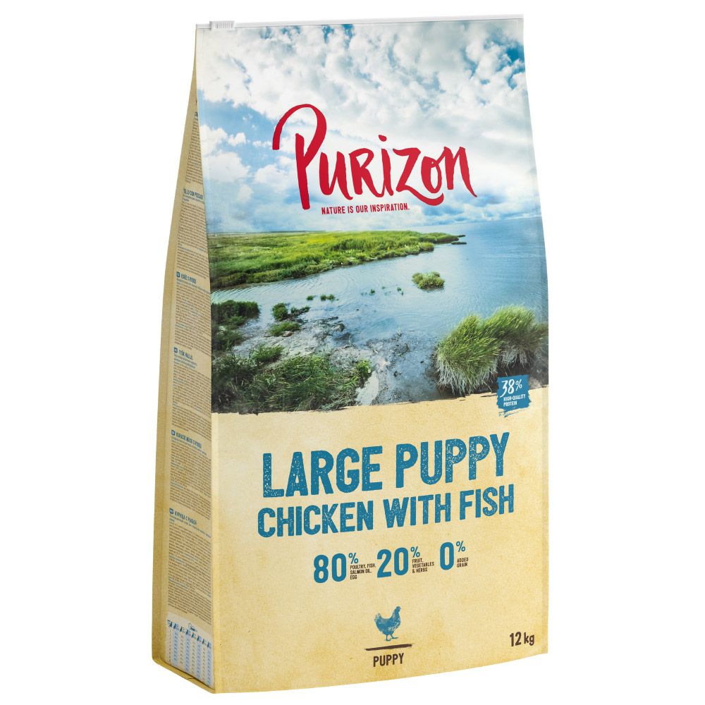 Purizon Puppy Large Breed Dog – Grain-Free Chicken & Fish 12kg