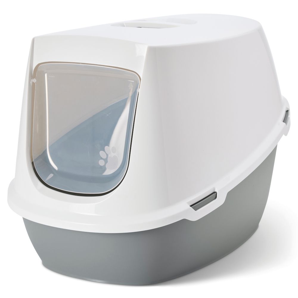 Savic Cat Litter Tray Robin Jumbo Light Grey/White