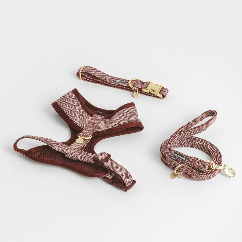 Nomad Tales Calma Harness - Burgundy Size XXS: 20 - 30 cm chest circumference