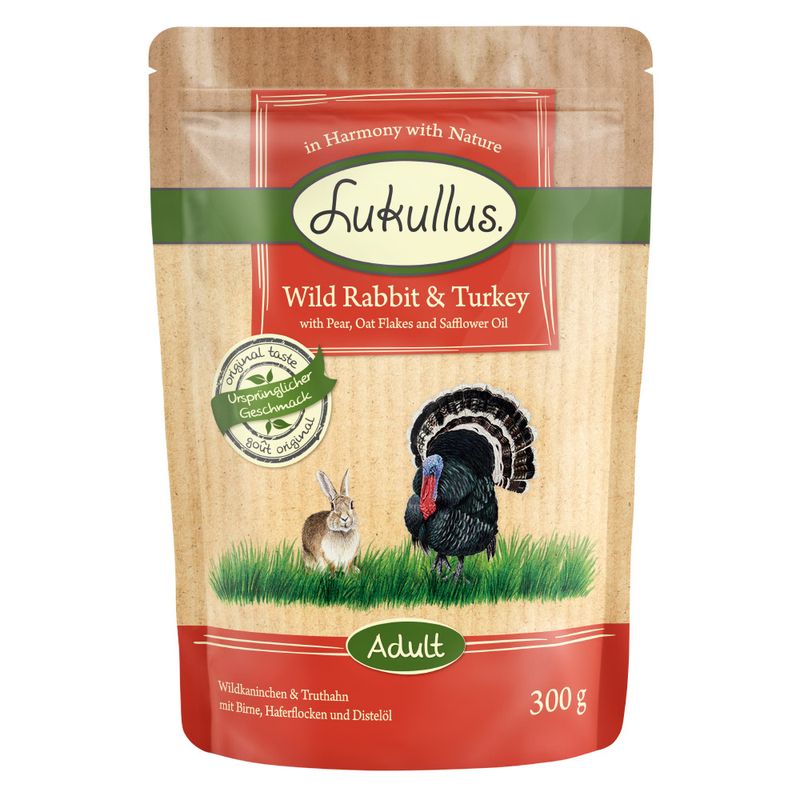 Lukullus Pouches Mixed Trial Pack 6 x 300g Mediterranean Mixed Trial Pack