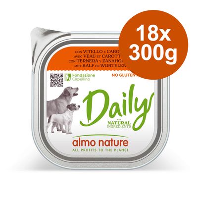 Almo Nature Daily Saver Pack 18 x 300g With Veal & Carrots