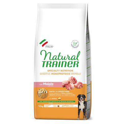Natural Trainer Sensitive No Gluten Adult Medium/Maxi with pork 12 kg