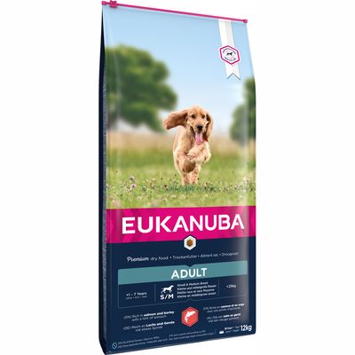 Eukanuba Adult Small & Medium Breed Salmon 12kg