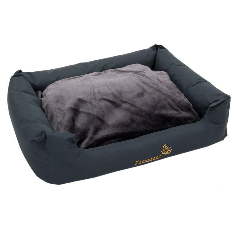 Dog bed Sleepy Time grey with cushion 80 x 65 x 30 cm (L x W x H)