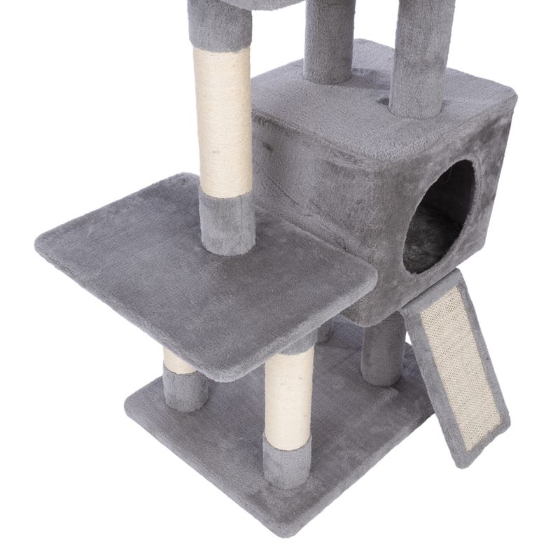 zooplus Basics Scratching Tree - Large Grey