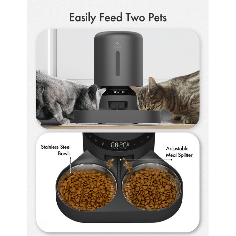 PETLIBRO Granary WiFi Automatic Feeder with Double Bowl Capacity: up to 5l Dry Food