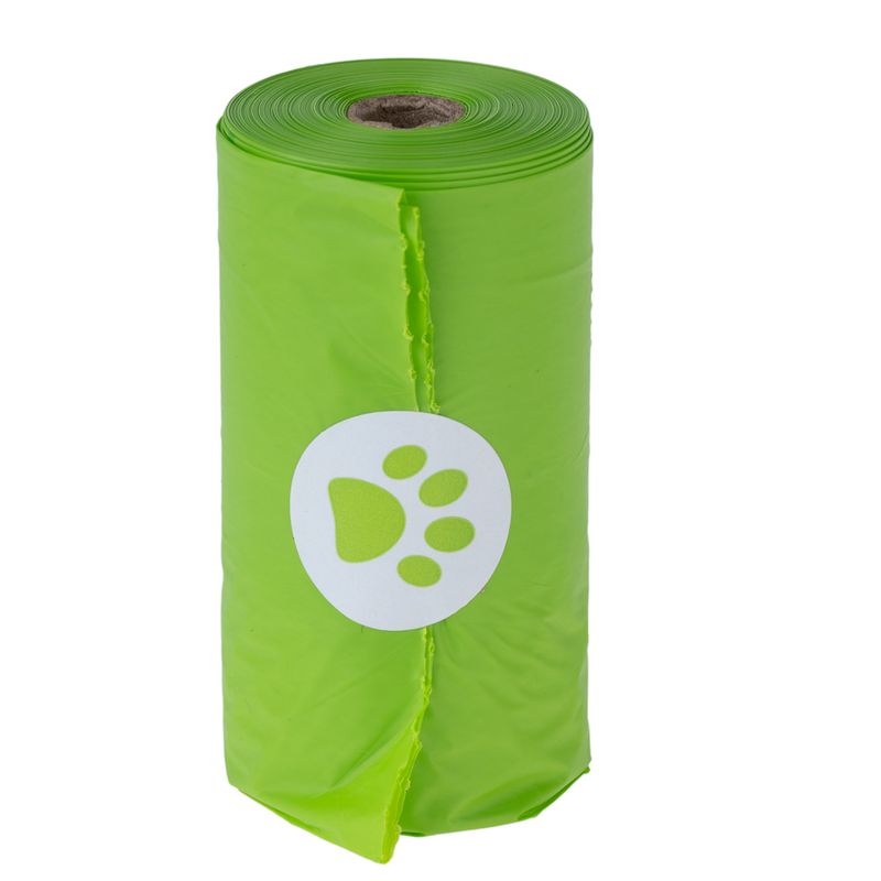 Biodegradable Dog Poop Bags - Green 4 Rolls of 15 Bags
