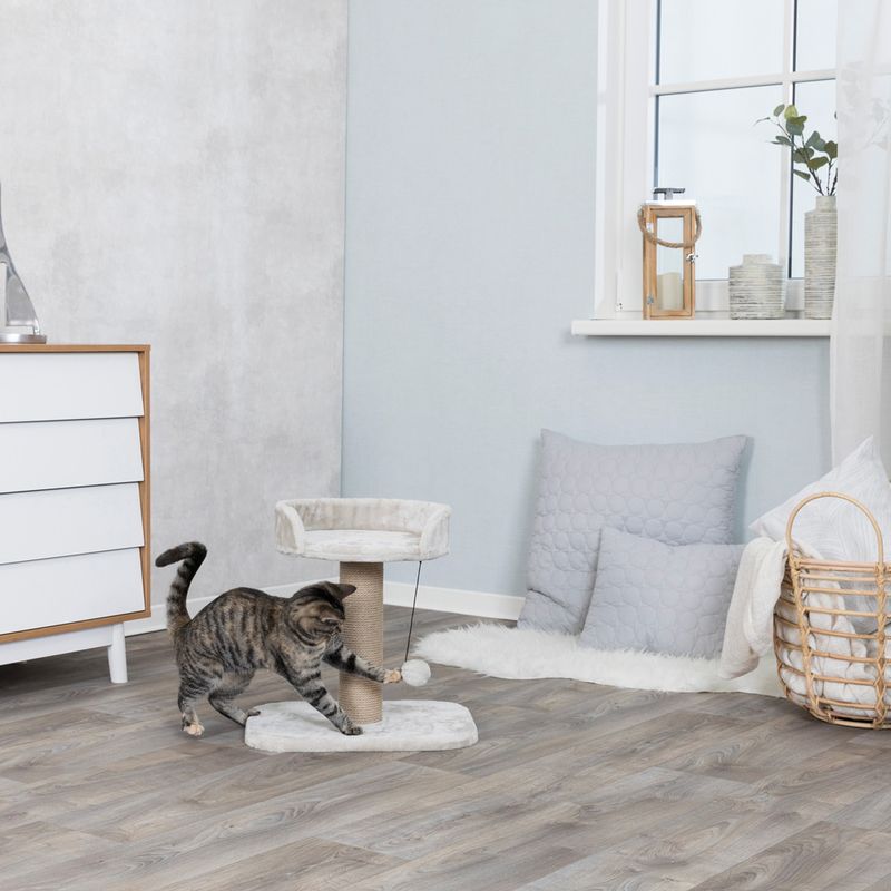 Trixie Mica Scratching Post Light Grey