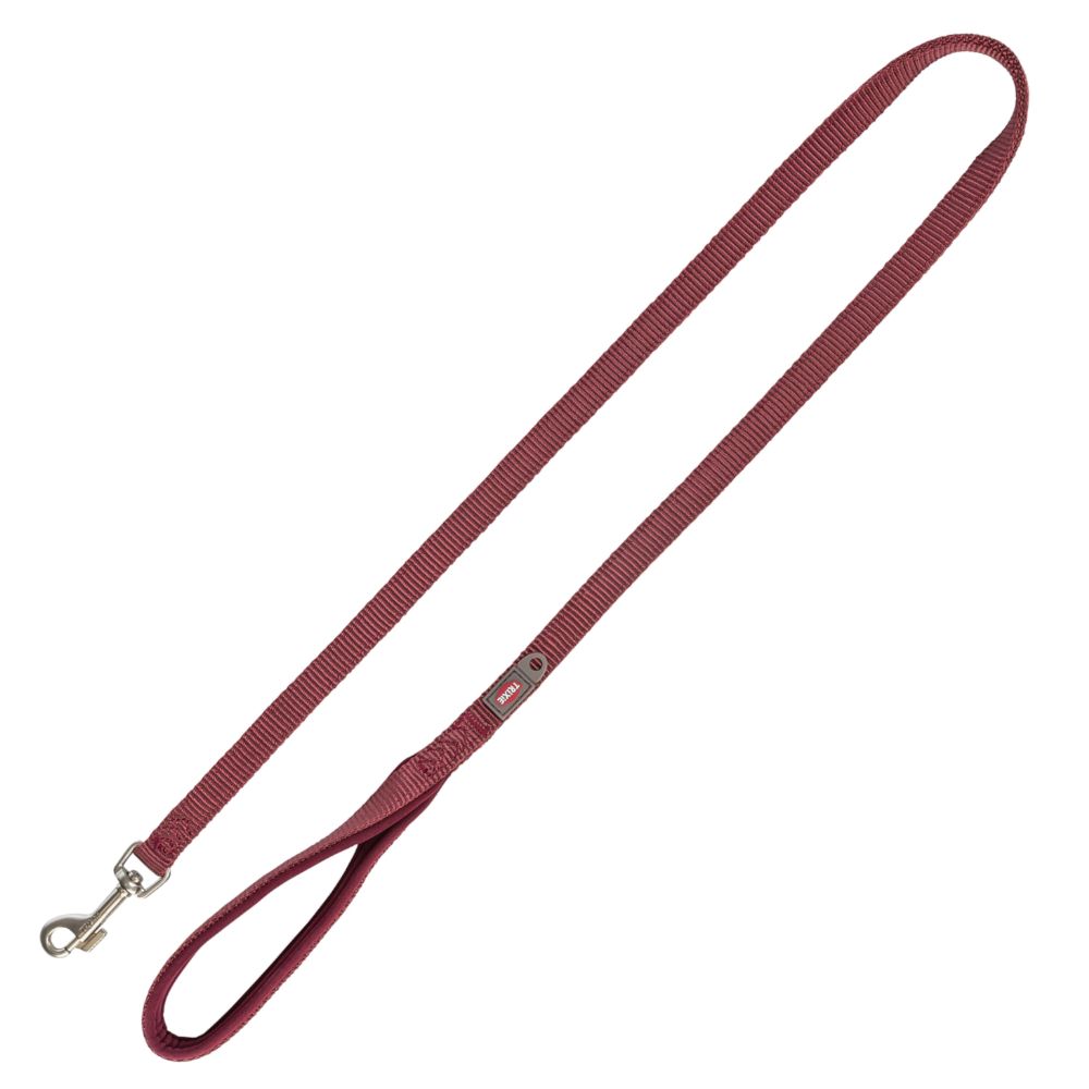 Trixie Premium Leash - Sangria Size: XS - S: 1.2m / 15mm
