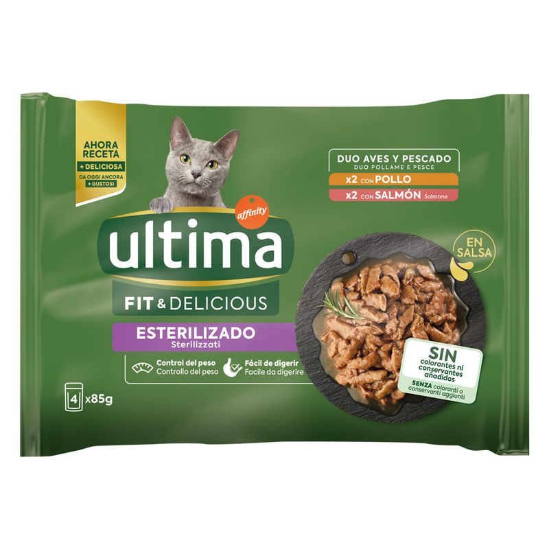 Ultima Cat Sterilised 48 x 85g Meat Selection