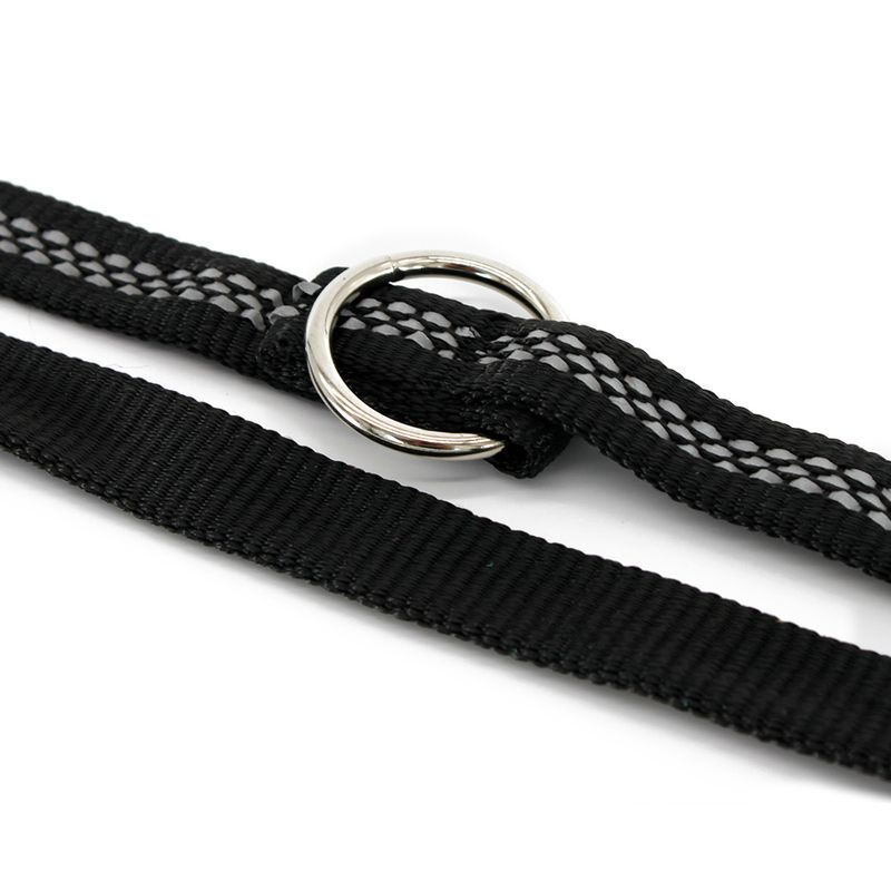 Home Adjustable lead with reflectors, black 300 cm long, 19 mm wide