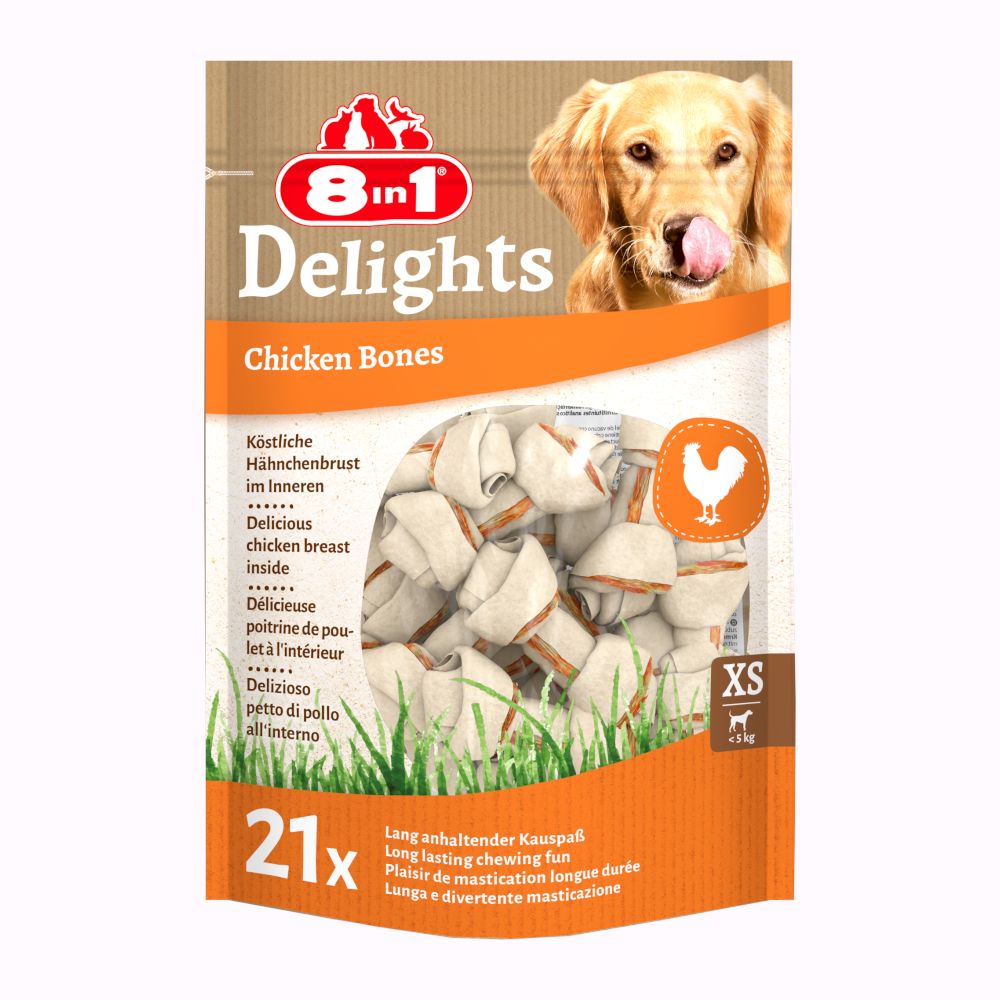 8in1 Delights Bones XS (21 Bones)