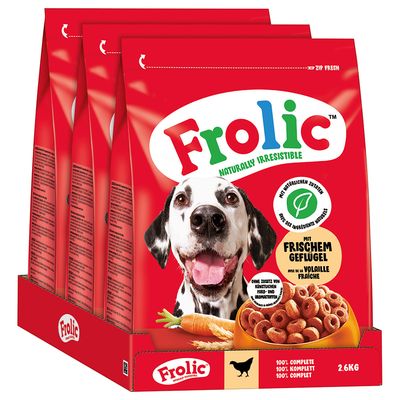 Frolic Complete with Poultry 7.8kg (3 x 2.6kg)