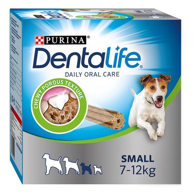 PURINA Dentalife Daily Dental Care Snacks for Small Breed Dogs (7-12kg) 30 Sticks (10 x 49g)