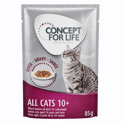 Concept for Life All Cats 10+ – in Gravy 12 x 85g