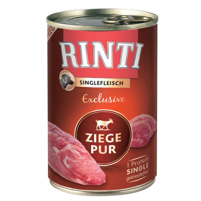 RINTI Single Meat Exclusive 6 x 400g Pure Goat