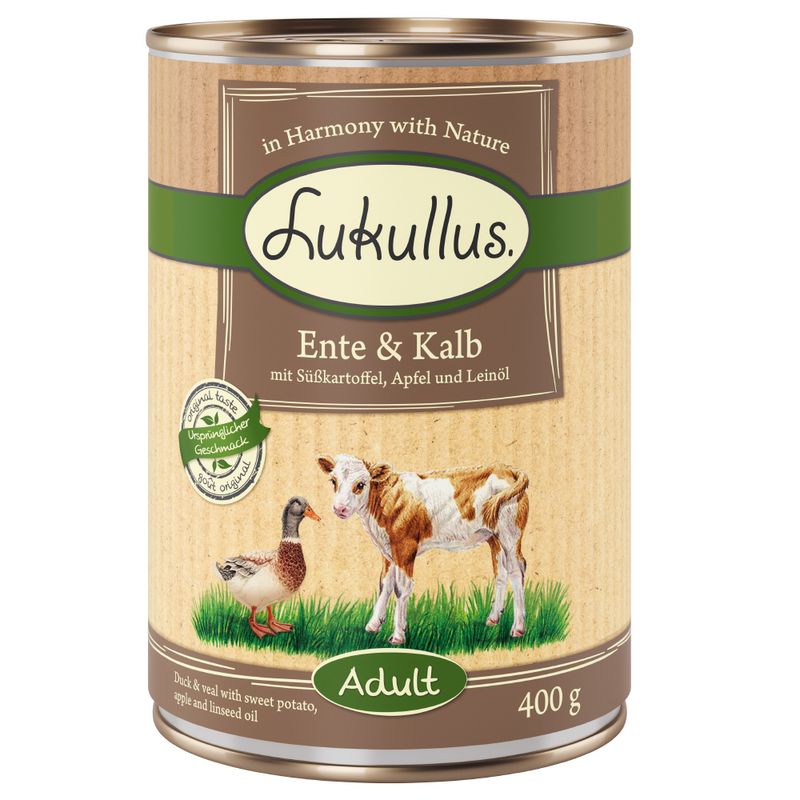 Lukullus Adult Duck & Veal Grain-Free 6 x 800g