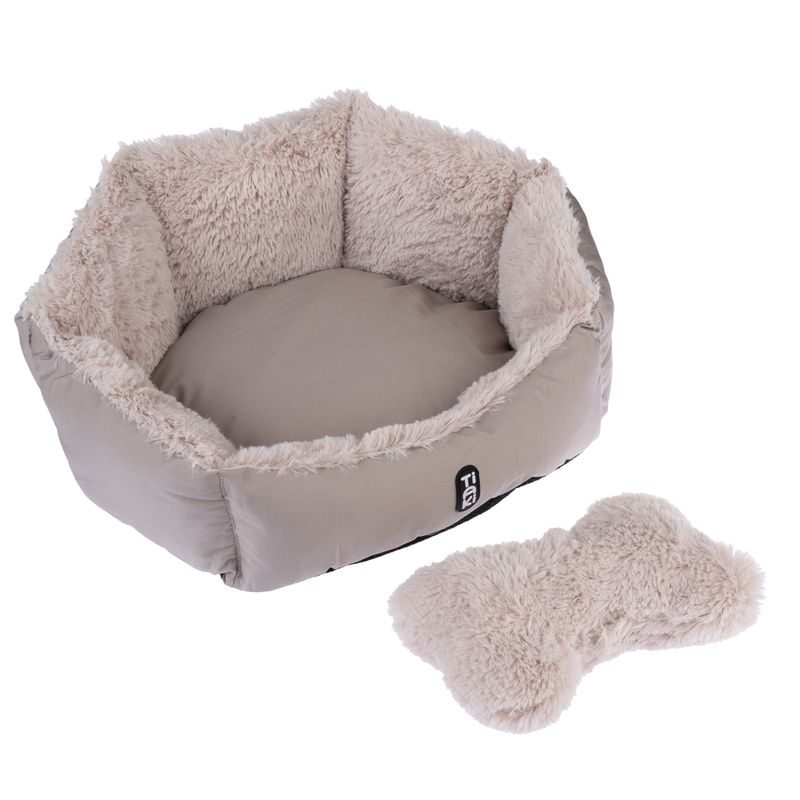 TIAKI Fluffy Bone Cuddle Bed 50 x 40 x 20 cm (L x W x H)