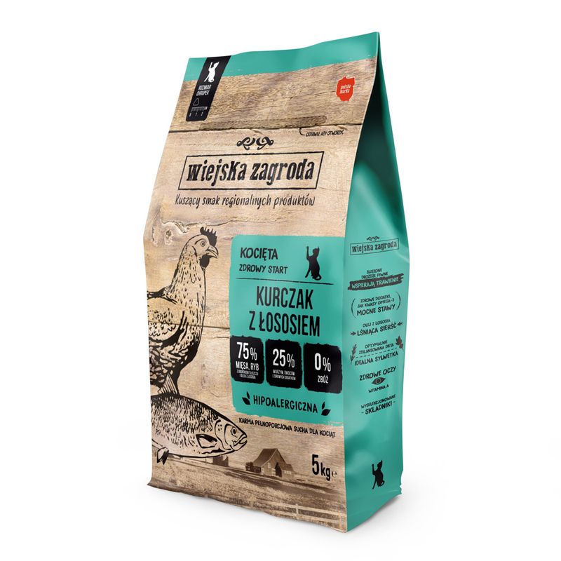 Wiejska Zagroda Kitten Chicken with Salmon 1.6kg