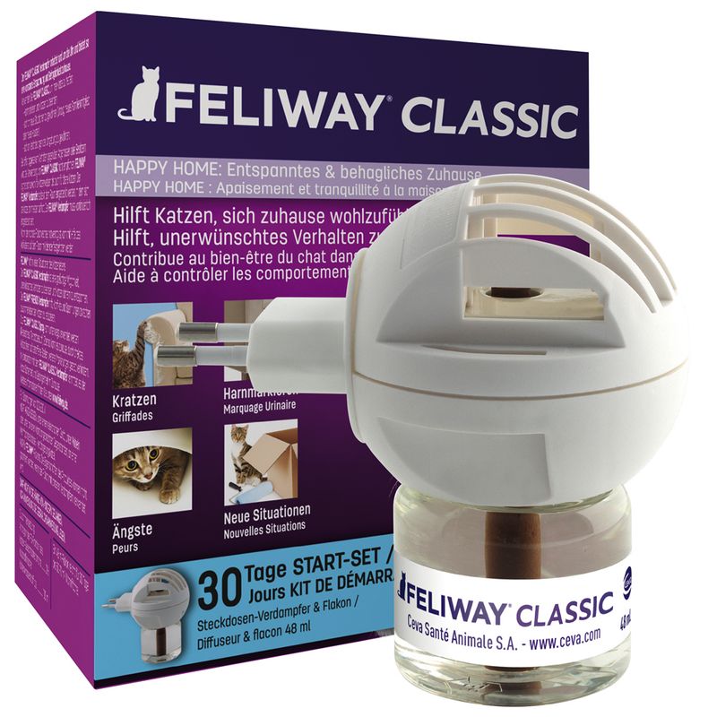 Feliway Diffuser Economy Pack: 3 x 48ml Refill Bottles (Diffuser not included)