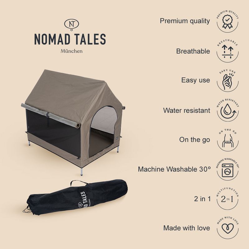 Nomad Tales Spirit Portable Doghouse 64 x 89 x 85 cm (L x W x H)