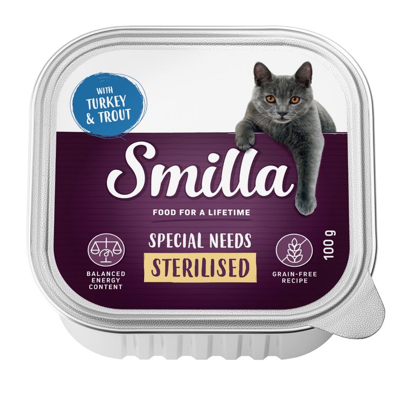 Smilla Adult Sterilised Trays 6 x 100g Turkey