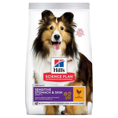 Hill's Science Plan Adult 1+ Sensitive Stomach & Skin Medium with Chicken 2.5kg